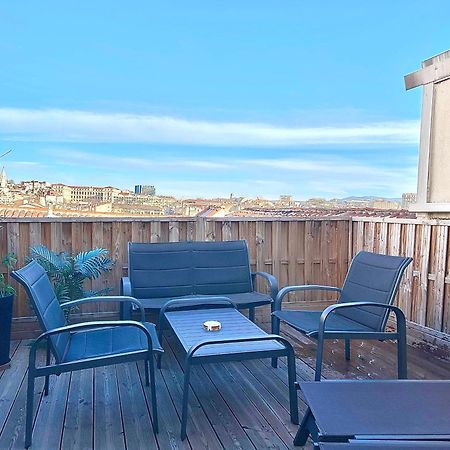 Honore - Rooftop Avec Vue - Appartement T3 Atypique Centre Ville Vieux Port Proche Opera Marseilles Buitenkant foto
